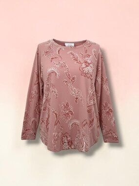 Emily Daniels Paisley Floral Sweater 2X
